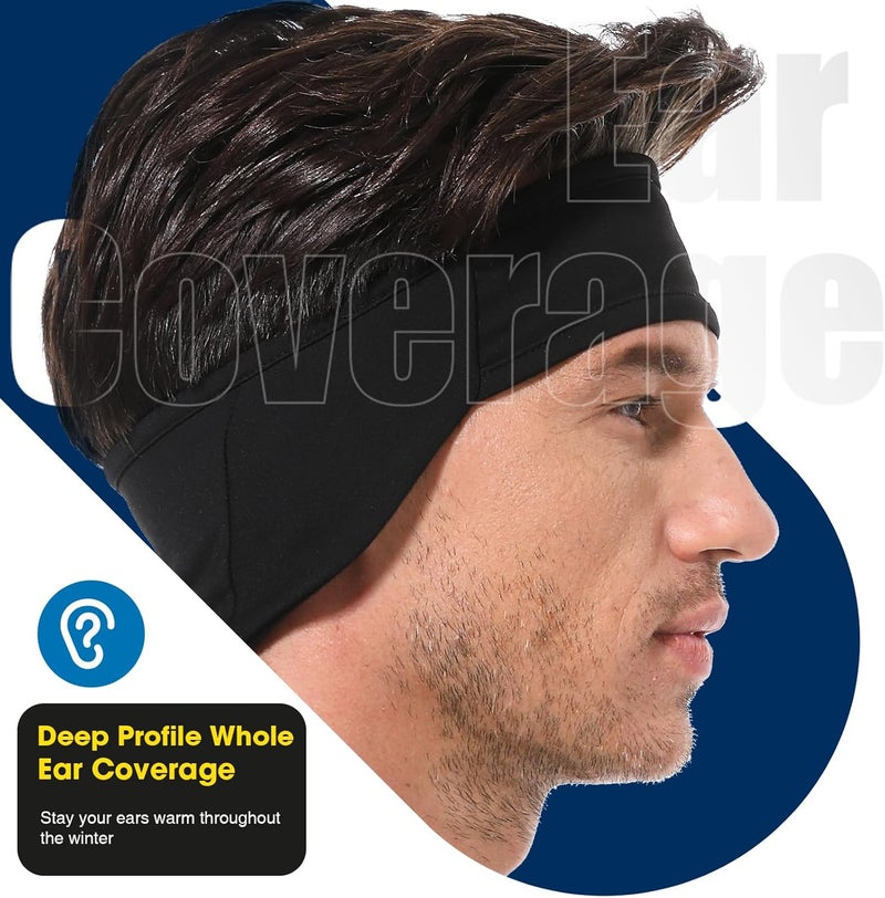 Braylin Ear Warmer Headbands, Winter Ear Muffs Headband for Men Women Kids, Ear Cover Headband in Cold Weather Running Skiing - Image 2